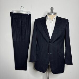 Joseph & Feiss‎ International 42L 36W Pinstripe Two-Piece Suit - Classic
